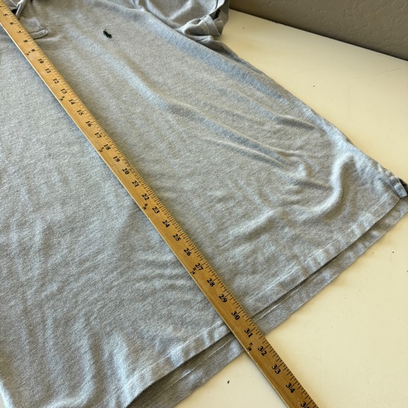 Polo Ralph Lauren Custom Slim Fit Heather Gray Collared Polo Shirt Mens 2XL - Picture 6 of 7